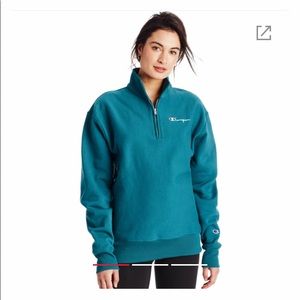 Champion Oversized Reverse Weave Quarter Zip